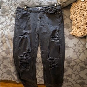 Black Paige Ripped Jeans